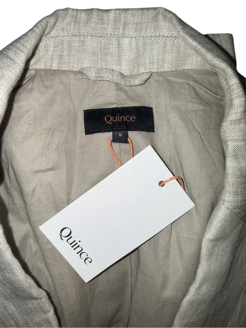 NWT- Quince 100% European Linen Structured Blazer Size Small - Picture 6 of 8